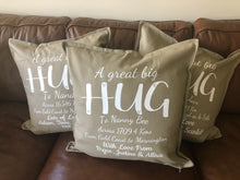 Load image into Gallery viewer, Personalised Hug Cushion