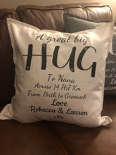 Load image into Gallery viewer, Personalised Hug Cushion