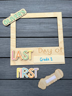 Photo selfie frame, photo school prop