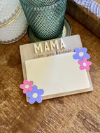 I, we love you because wooden ,acrylic gift writing board