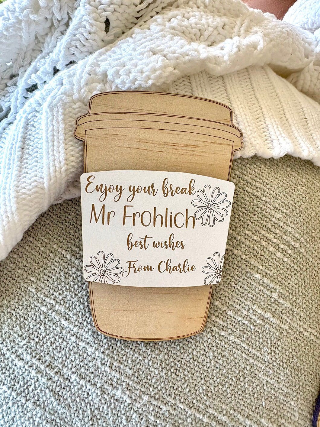 Teacher appreciation/ birthday/ friend/ co worker gift card holder