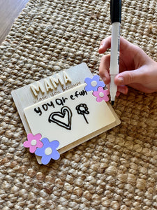 I, we love you because wooden ,acrylic gift writing board