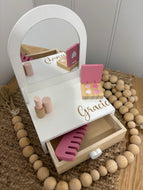 Child role play wooden beauty set