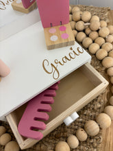 Load image into Gallery viewer, Child role play wooden beauty set