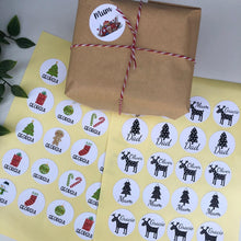 Load image into Gallery viewer, Personalised Christmas Stickers