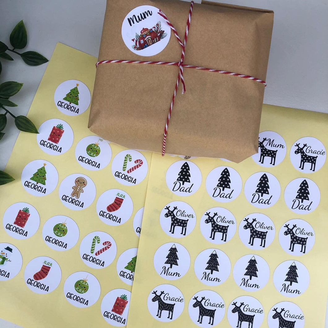 Personalised Christmas Stickers