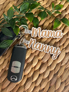 Keyrings for Mother’s Day/ Father’s Day / bag tag personalised