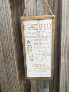 Stepped up Dad frame Birthday / Fathers Day