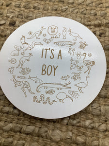 It’s a girl / it’s a boy announcement