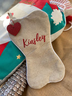 Personalised pet Xmas stocking