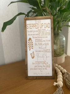 Stepped up Dad frame Birthday / Fathers Day