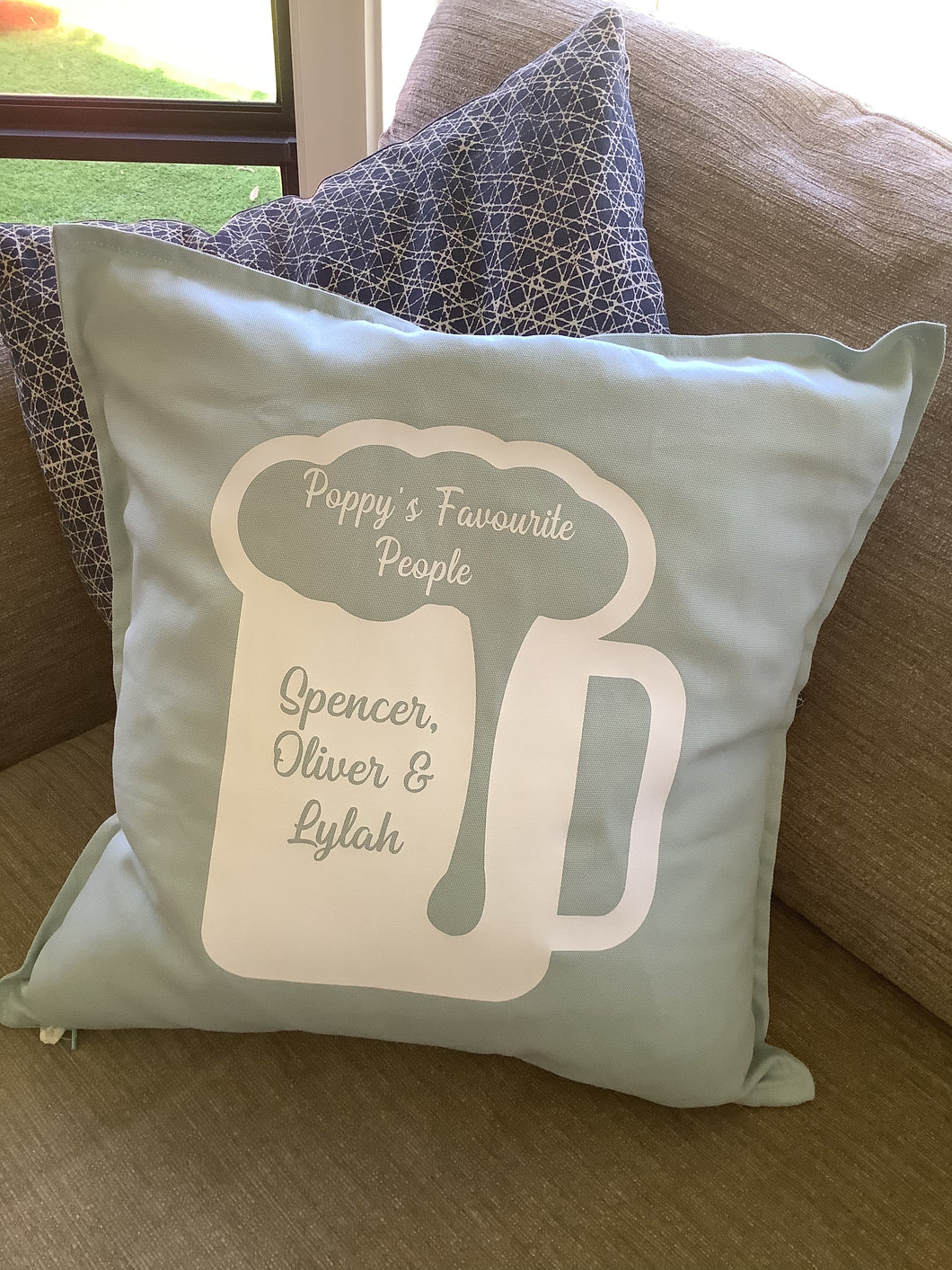 Personalised Poppy/ Pops/ Grampy / Grandad cushion