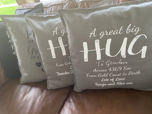Personalised Hug Cushion