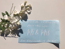 Load image into Gallery viewer, Personalised Wedding Decal For Wishing Well