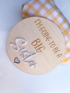 Brother / sister announcement