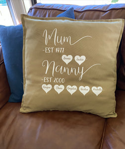 Personalised Mum Cushion