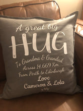 Load image into Gallery viewer, Personalised Hug Cushion