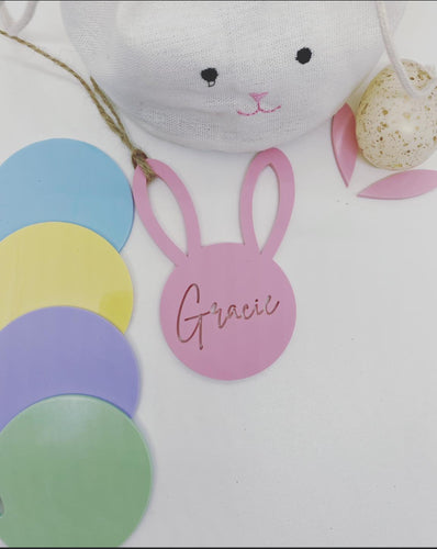 Easter name tags / bunny gift tags
