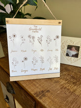 Load image into Gallery viewer, Birth Flower Plaque