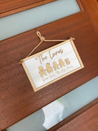 Gingerbread family frame