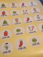 Personalised Christmas Stickers