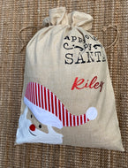 Personalised Santa & reindeer Sacks buy 1 save 50% on any additional